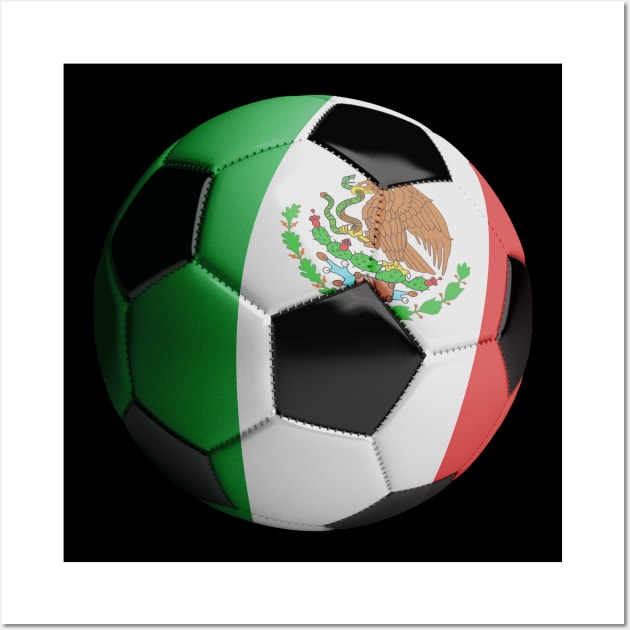 Mexico Soccer Ball Wall Art by reapolo